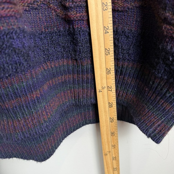 Cambridge Classics Mervyns Sweater Men XL Multi Striped Wool Italy Grandpa Relax - Picture 7 of 7